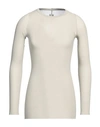 Rick Owens Man T-shirt Light Grey Size S Viscose, Silk