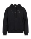 Valentino Garavani Man Sweatshirt Black Size L Cotton, Polyamide