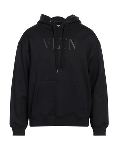 Valentino Garavani Man Sweatshirt Black Size L Cotton, Polyamide