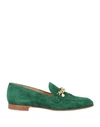 Gianvito Rossi Woman Loafers Emerald Green Size 10 Soft Leather