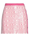 Missoni Woman Mini Skirt Fuchsia Size 8 Silk, Polyester, Viscose In Pink