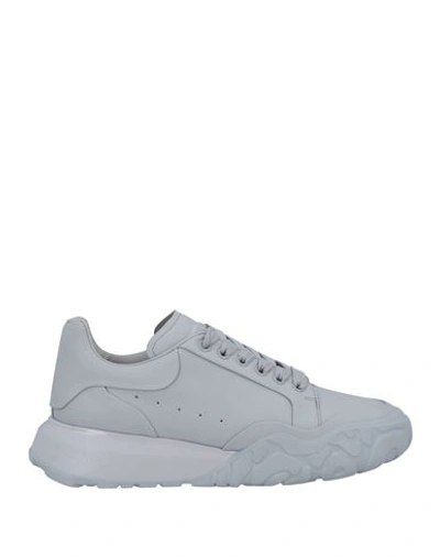Alexander Mcqueen Man Sneakers Grey Size 11.5 Textile Fibers