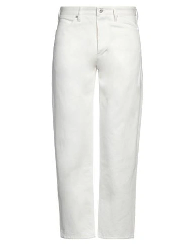 Jil Sander Man Denim Pants Off White Size 34 Cotton