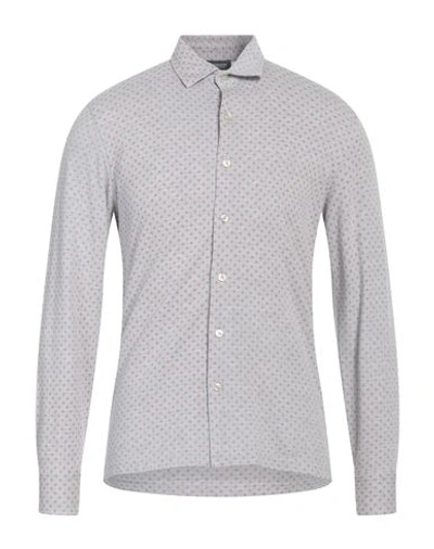 Rossopuro Man Shirt Grey Size 4 Cotton