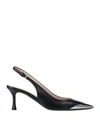 N°21 Woman Pumps Black Size 9 Soft Leather In Black
