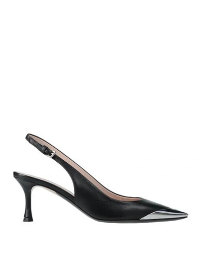 N°21 Woman Pumps Black Size 9 Soft Leather