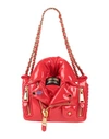 MOSCHINO MOSCHINO WOMAN SHOULDER BAG RED SIZE - LEATHER