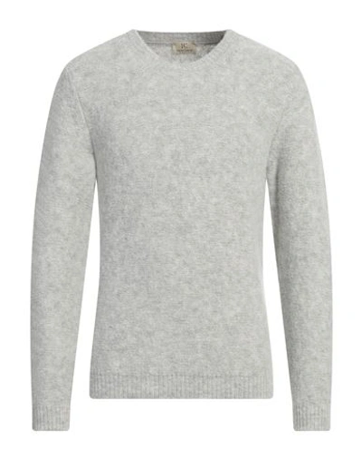 Irish Crone Man Sweater Light Grey Size L Acrylic, Alpaca Wool, Polyamide, Virgin Wool