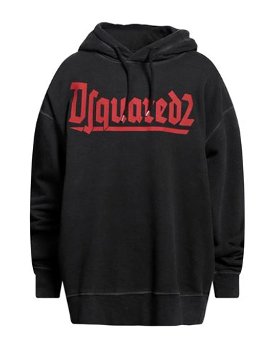 Dsquared2 Man Sweatshirt Charcoal Size L Cotton In Grey