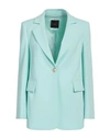 Pinko Woman Blazer Light Green Size 2 Polyester, Elastane In Green