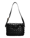 Jil Sander Woman Shoulder Bag Black Size - Leather, Textile Fibers