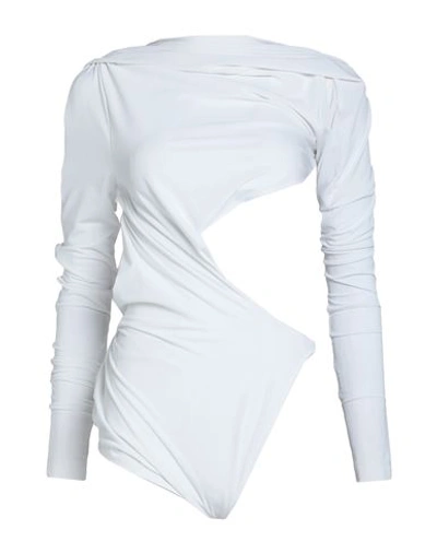 Jacquemus Woman Top Cream Size 8 Polyamide, Elastane In White