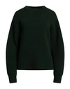 Jil Sander Woman Sweater Dark Green Size 2 Wool, Cashmere