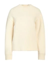 Jil Sander Woman Sweater Cream Size 6 Wool, Cashmere In White