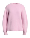 Jil Sander Woman Sweater Pink Size 10 Wool, Cashmere