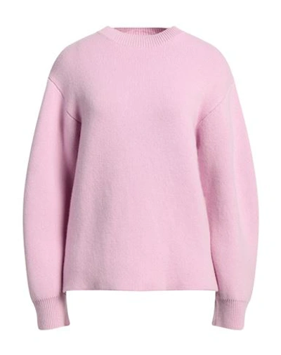 Jil Sander Woman Sweater Pink Size 10 Wool, Cashmere