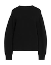 Jil Sander Woman Sweater Black Size 4 Wool, Cashmere