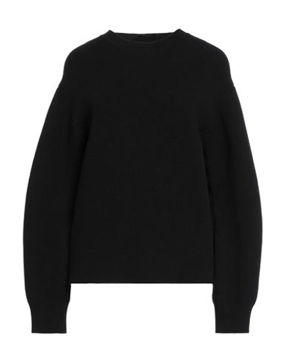 Jil Sander Woman Sweater Black Size 4 Wool, Cashmere