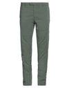 Boglioli Man Pants Military Green Size 40 Cotton, Elastane In Green