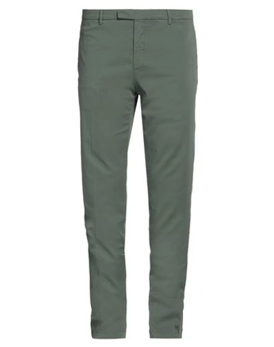 Boglioli Man Pants Military Green Size 40 Cotton, Elastane