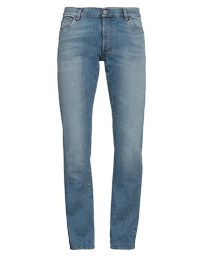 Marcelo Burlon County Of Milan Marcelo Burlon Man Jeans Blue Size 33 Cotton, Elastane
