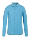 Cashmere Company Man Shirt Sky Blue Size 44 Cotton