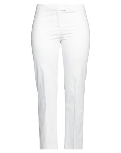 Philosophy Di Lorenzo Serafini Woman Pants White Size 10 Cotton, Elastane