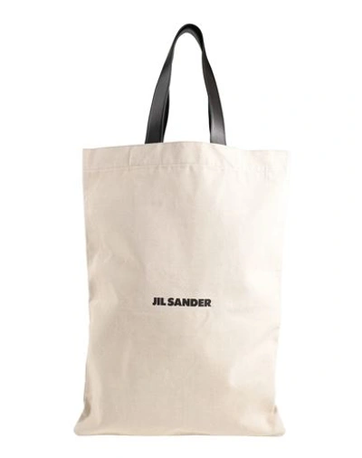 Jil Sander Woman Shoulder Bag Beige Size - Textile Fibers