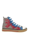 Philosophy Di Lorenzo Serafini Woman Sneakers Grey Size 11 Textile Fibers In Red