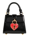 MOSCHINO MOSCHINO WOMAN HANDBAG BLACK SIZE - LEATHER