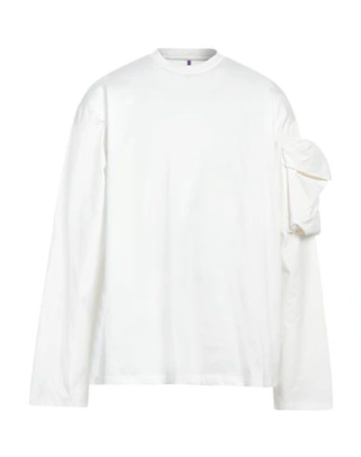 Oamc Man T-shirt White Size M Organic Cotton, Cotton, Elastane