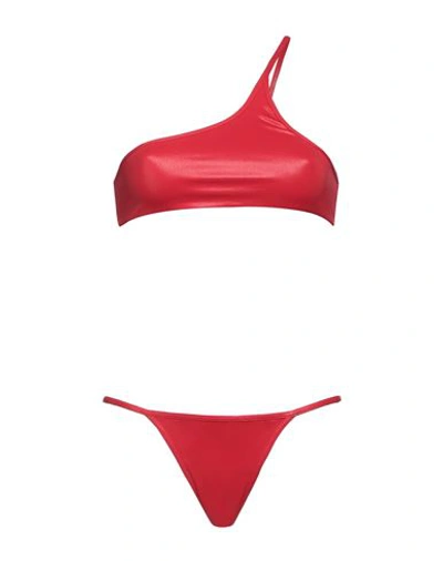Attico The  Woman Bikini Red Size L Polyamide, Elastane