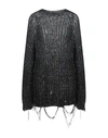 Maison Margiela Woman Sweater Black Size Xl Polyamide, Polyester In Black