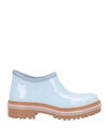 THOM BROWNE THOM BROWNE MAN ANKLE BOOTS SKY BLUE SIZE 9 RUBBER