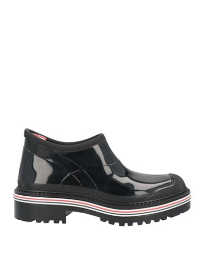 THOM BROWNE THOM BROWNE MAN ANKLE BOOTS BLACK SIZE 9 RUBBER