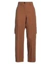 JIL SANDER JIL SANDER WOMAN PANTS BROWN SIZE 4 COTTON