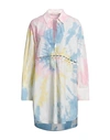Palm Angels Tie Dye-print Tunic Dress In White