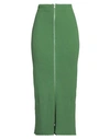 JIL SANDER JIL SANDER WOMAN MAXI SKIRT GREEN SIZE 6 COTTON