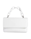 Msgm Woman Handbag White Size - Bovine Leather