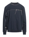 Jacquemus Man Sweatshirt Navy Blue Size Xxl Cotton