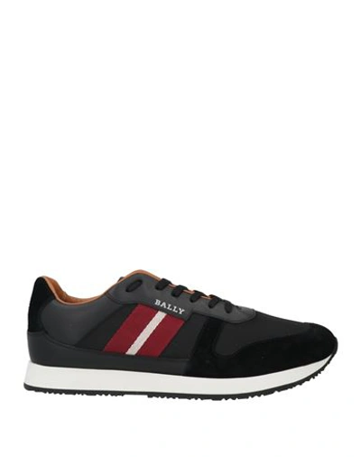 Bally Man Sneakers Black Size 13 Calfskin In Black