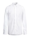 Neil Barrett Man Shirt White Size 17 Cotton, Polyamide, Elastane