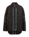 BURBERRY BURBERRY MAN OVERCOAT & TRENCH COAT BROWN SIZE 40 POLYSTYRENE, COTTON