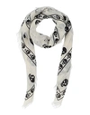 Alexander Mcqueen Skull-print Scarf In White