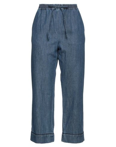 Valentino Garavani Woman Denim Pants Blue Size 8 Cotton
