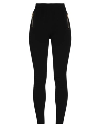 Balmain Woman Pants Black Size 12 Viscose, Polyester, Polyamide, Elastane