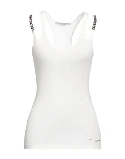 Stella Mccartney Woman Top Ivory Size 6-8 Lyocell, Cotton, Aluminum In White