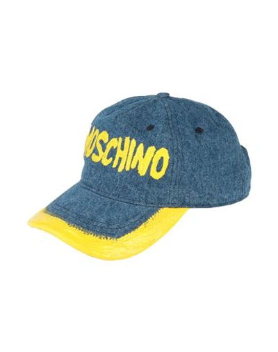 Moschino Man Hat Blue Size Onesize Cotton