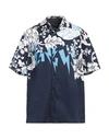 Neil Barrett Short Sleeved Loose Fit Hawaiian Bolts Shirt In Multi