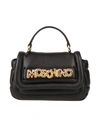 MOSCHINO MOSCHINO WOMAN HANDBAG BLACK SIZE - LEATHER